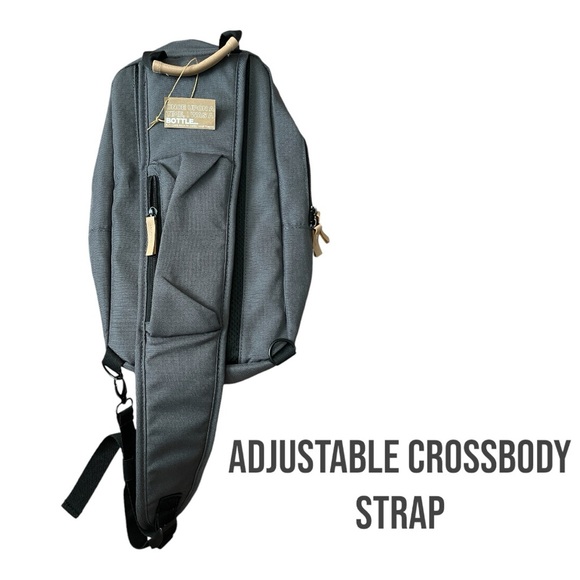 ONE OF A KIND & RARE TIKTOK Recycled Sling Bag ✨BRAND NEW NWT ✨Color: Gray - Picture 4 of 11